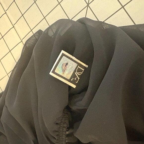 Diane Von Furstenberg DVF Mikino Pleated Neckline Smock Waist Dress - size 4 - Picture 13 of 15